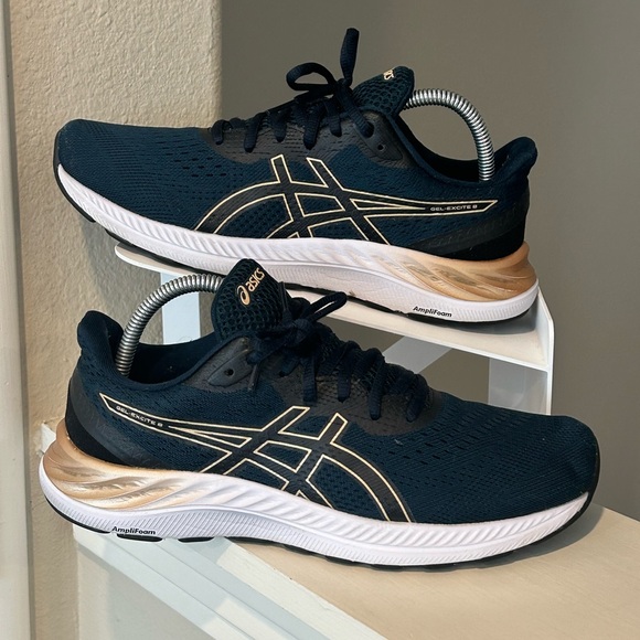 Asics Shoes - Asics Gel Excite 8 Sneakers Womens Size 9.5 WIDE Navy Blue Running Shoes